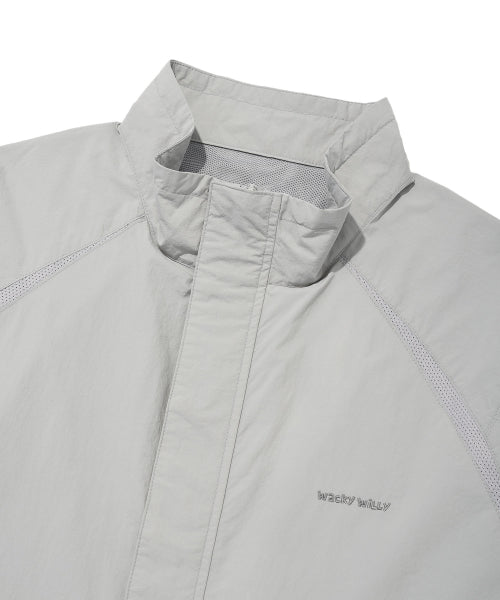 Half Sleeve Anorak Jumper Gray