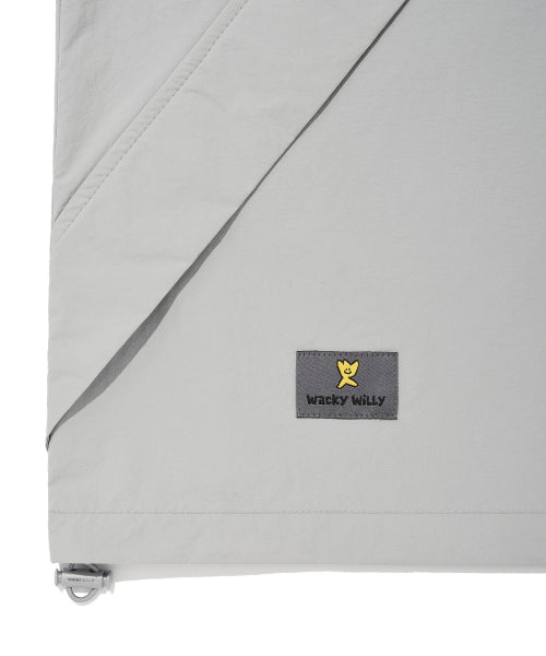 Half Sleeve Anorak Jumper Gray