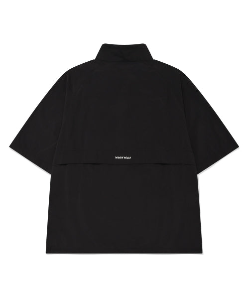Half Sleeve Anorak Jumper Black