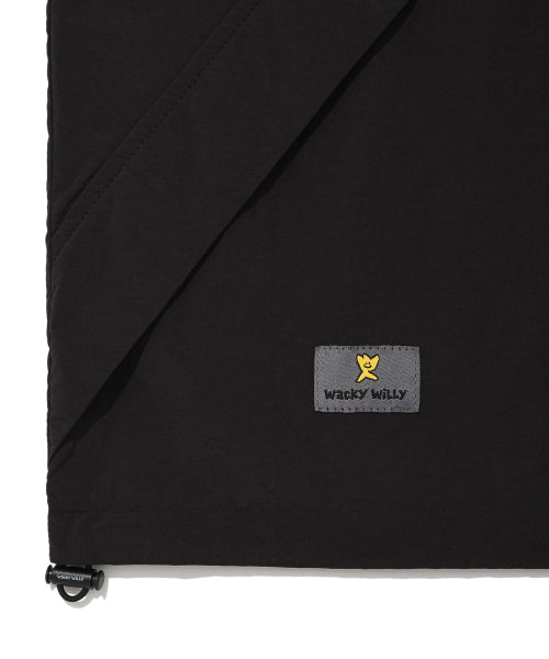 Half Sleeve Anorak Jumper Black