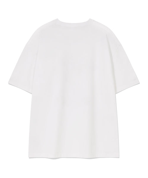 Big Khaki Graphic Short-sleeved T-shirt White