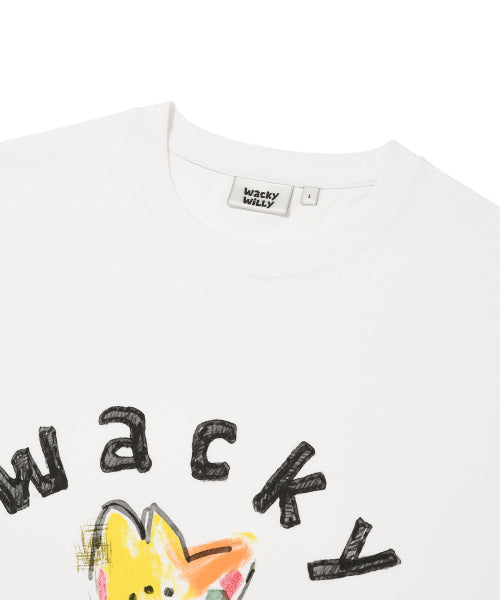 Big Khaki Graphic Short-sleeved T-shirt White