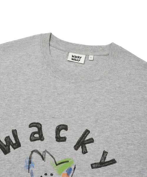 Big Khaki Graphic Short-sleeved T-shirt Gray