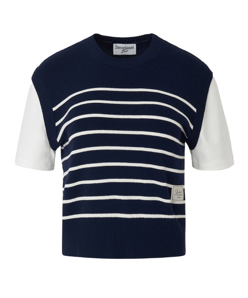 Betty Stripe Knit [NAVY]