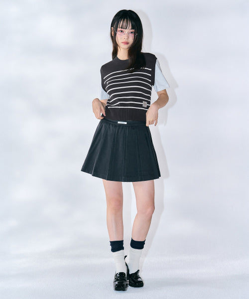 Betty Stripe Knit [CHARCOAL]