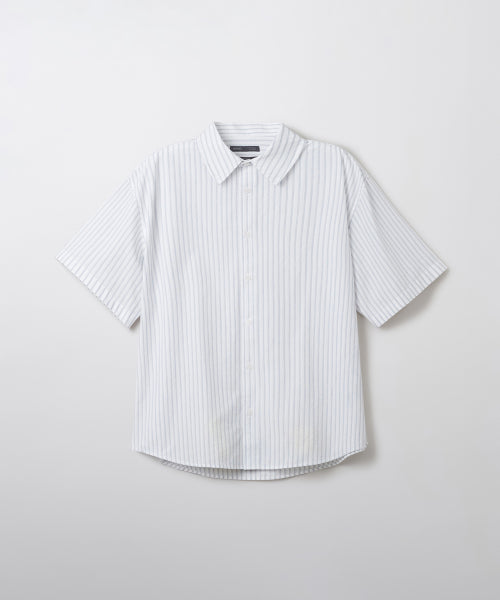 Sour Cirker Stripe Oversized Fit Short-Sleeved Shirt_SPYSF37M14