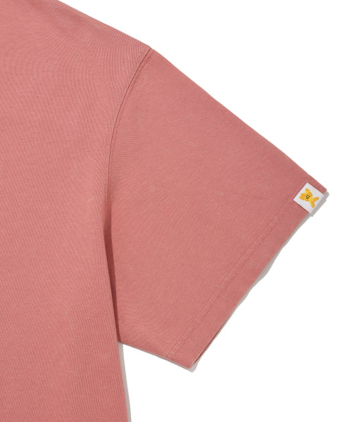 Pigment Dining Short-Sleeved T-Shirt Pink