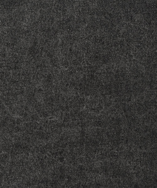 Washing denim short-sleeved shirt black