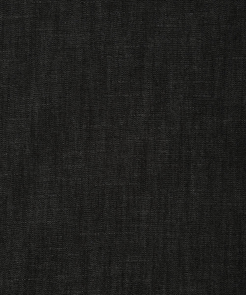 Easy denim short-sleeved shirt black