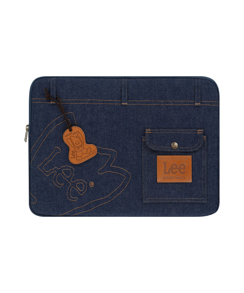 [Waki Willi x Lee] Laptop pouch indigo