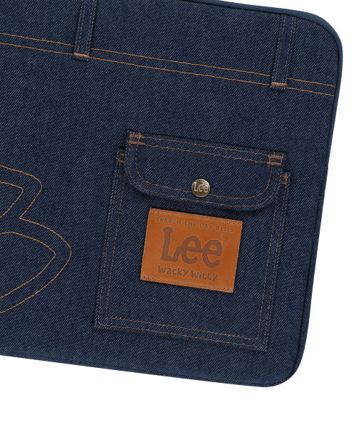 [Waki Willi x Lee] Laptop pouch indigo