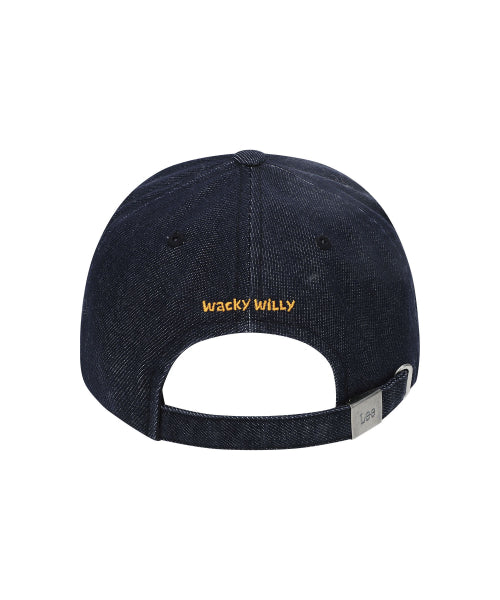 [Waki Willi x Lee] Denim graphic ball cap dark indigo