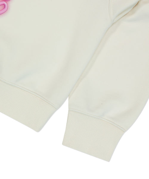[Waki Willi x Lee] Women's Irish Graphic Crop Sweatshirt Cream