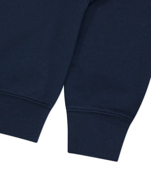 [Waki Willie x Lee] Women's Irish Graphic Crop Sweatshirt Navy