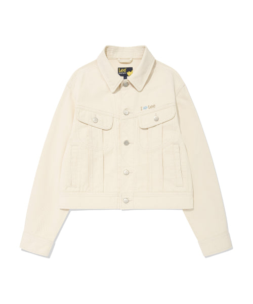 [Waki willi x Lee] Women's denim jacket cream