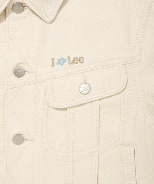 [Waki willi x Lee] Women's denim jacket cream