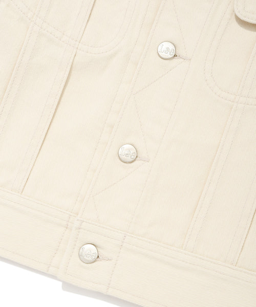 [Waki willi x Lee] Women's denim jacket cream