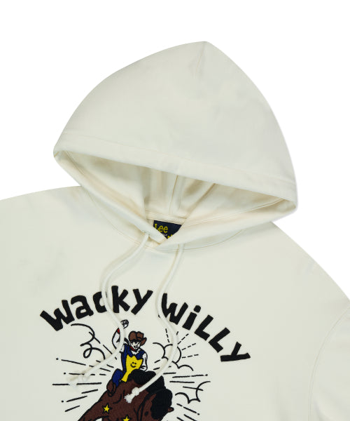[Waki willi x Lee] Graphic hoodi cream