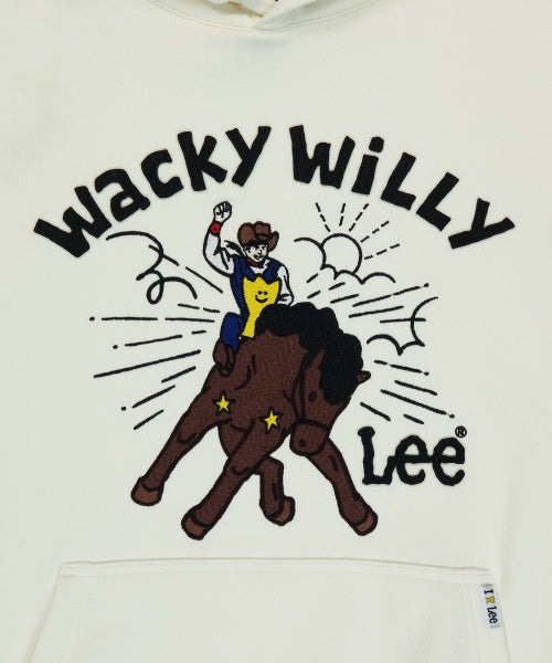 [Waki willi x Lee] Graphic hoodi cream