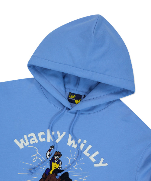 [Waki willi x Lee] Graphic hoodi blue