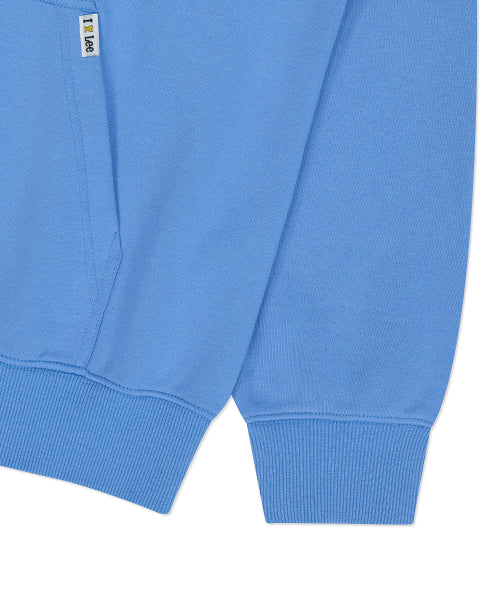 [Waki willi x Lee] Graphic hoodi blue