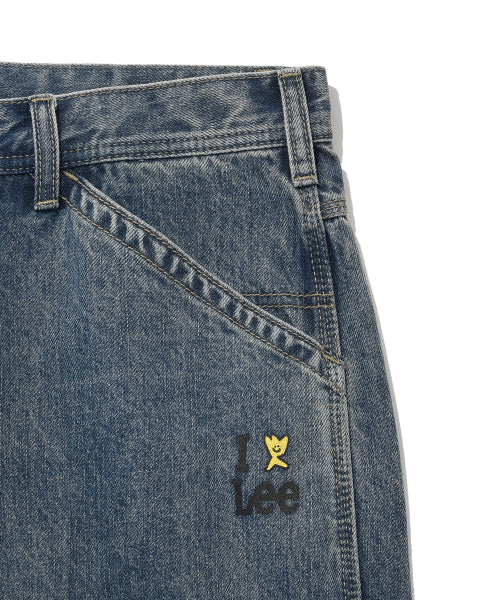 [Waki willi x Lee] Denim pants are indigo