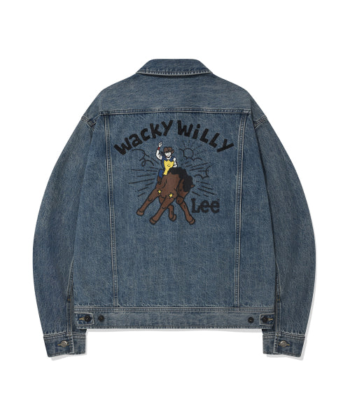 [Waki willi x Lee] Graphic denim jacket indigo