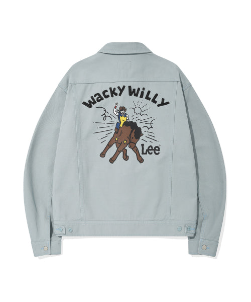 [Waki willi x Lee] Graphic denim jacket mint