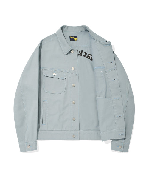 [Waki willi x Lee] Graphic denim jacket mint