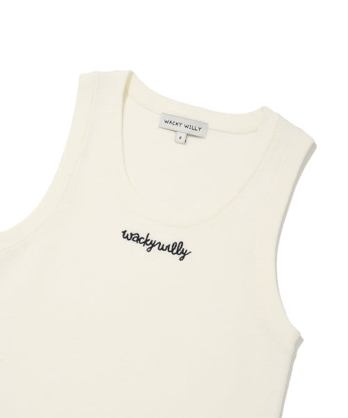 Women's Sleeveless Knit White