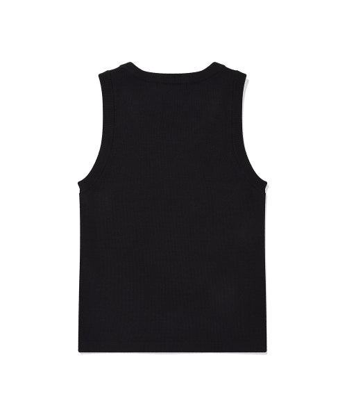 Women's sleeveless knit dark navy