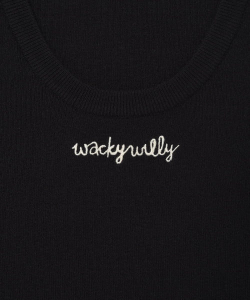 Women's sleeveless knit dark navy