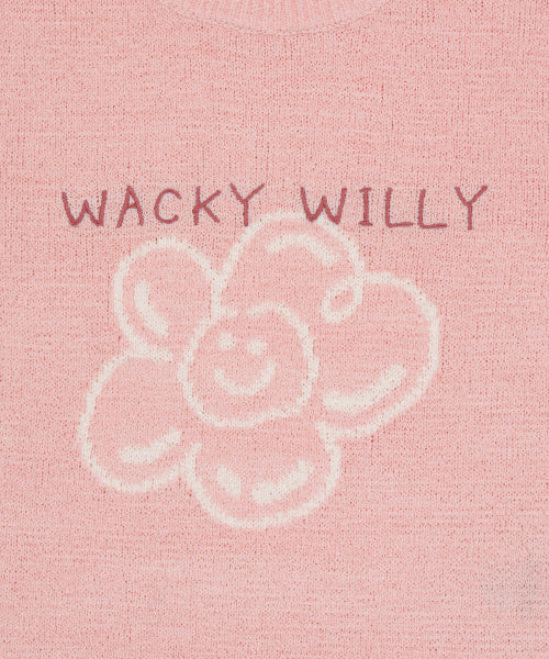 Women's Lily Graphic Short-Sleeved Knit Pink