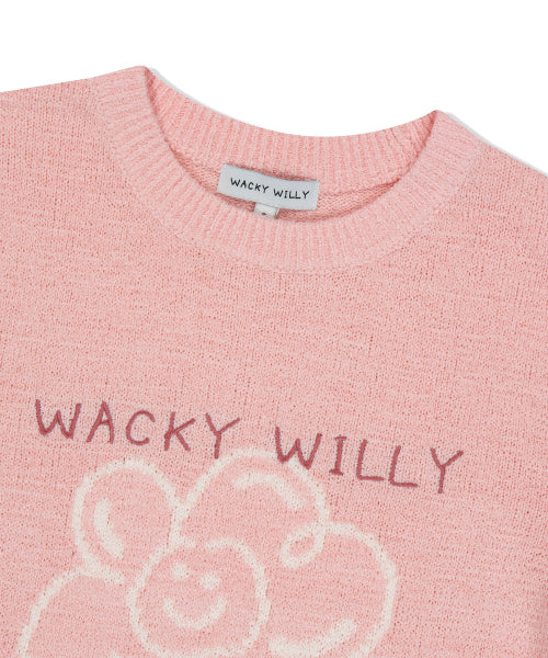 Women's Lily Graphic Short-Sleeved Knit Pink