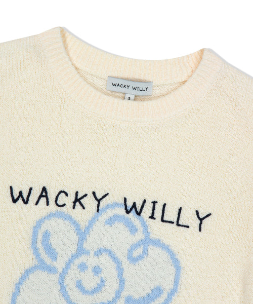 Women's Lily Graphic Short Sleeve Knit Cream