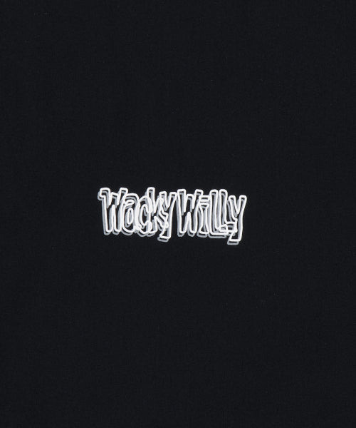 Waki typo island short-sleeved T-shirt black