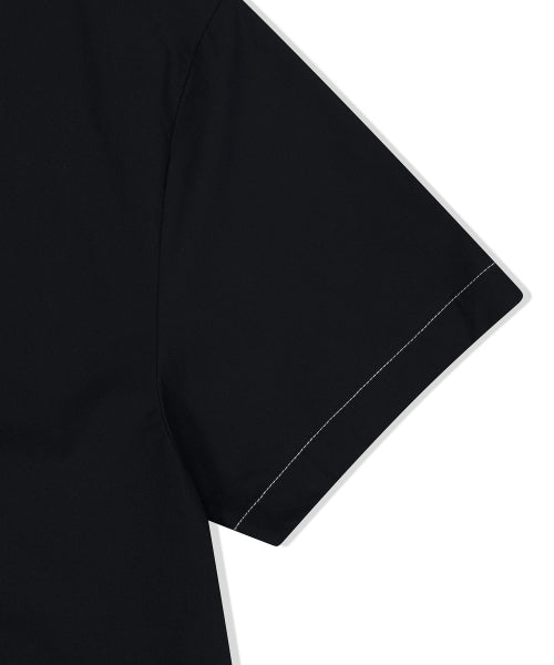 Waki typo island short-sleeved T-shirt black