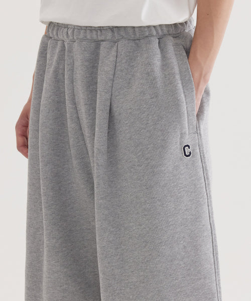 C LOGO BERMUDA SWEAT SHORTS