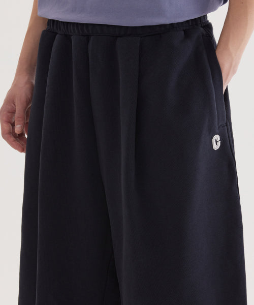 C LOGO BERMUDA SWEAT SHORTS