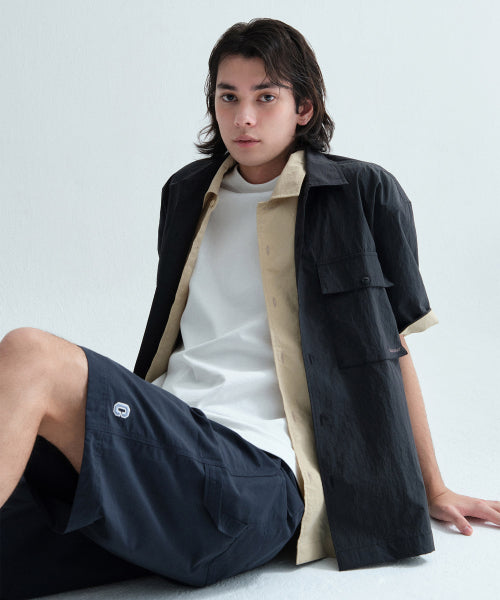 REGULAR-FIT C LOGO FATIGUE SHORTS
