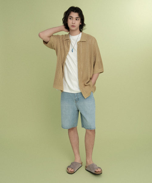 REGULAR-FIT DENIM SHORTS