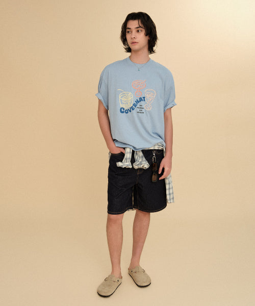 REGULAR-FIT DENIM SHORTS