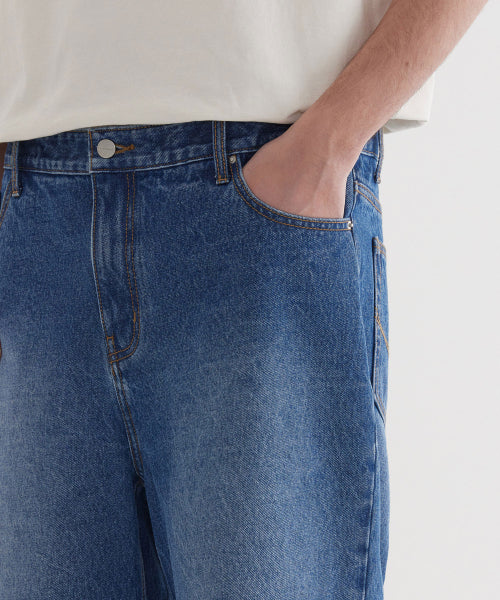 REGULAR-FIT DENIM SHORTS
