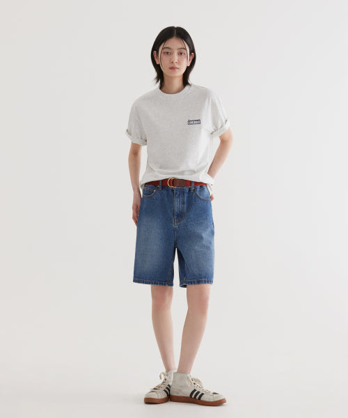 REGULAR-FIT DENIM SHORTS