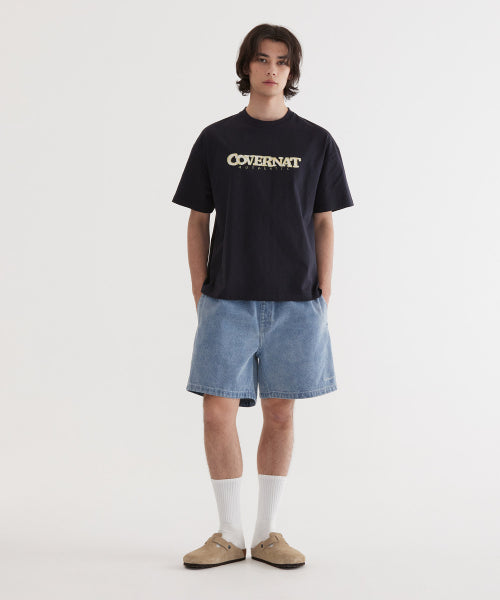 REGULAR-FIT SHORT DENIM SHORTS