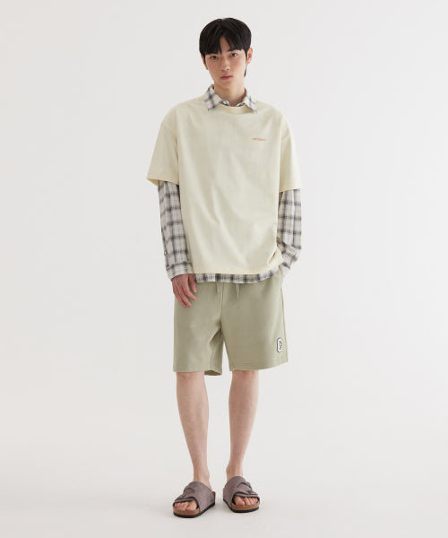 REGULAR-FIT C LOGO SWEAT SHORTS