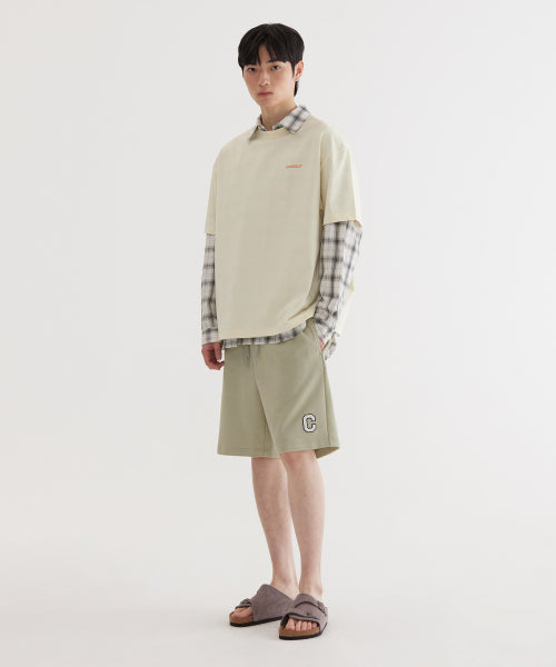 REGULAR-FIT C LOGO SWEAT SHORTS