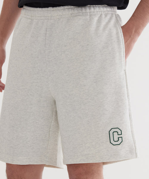 REGULAR-FIT C LOGO SWEAT SHORTS