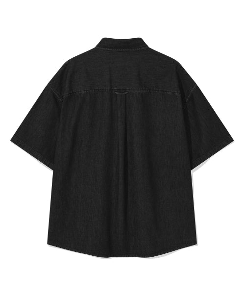 C LOGO DENIM HALF SHIRTS
