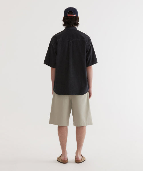 C LOGO DENIM HALF SHIRTS